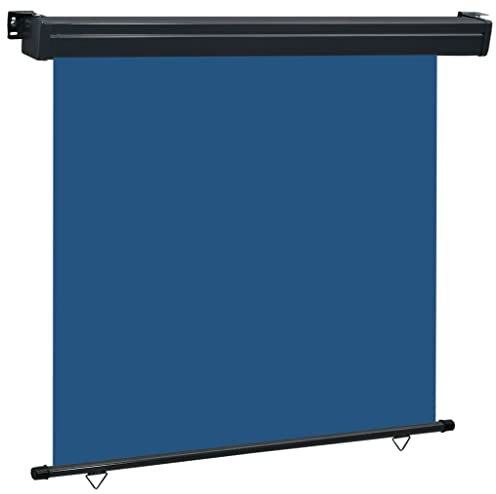 ZEYUAN Auvent latéral de Balcon 160x250 cm Bleu,Parasols Et Stores pour Patio,Parasol pour Balcon,Coupe Vent Terrasse