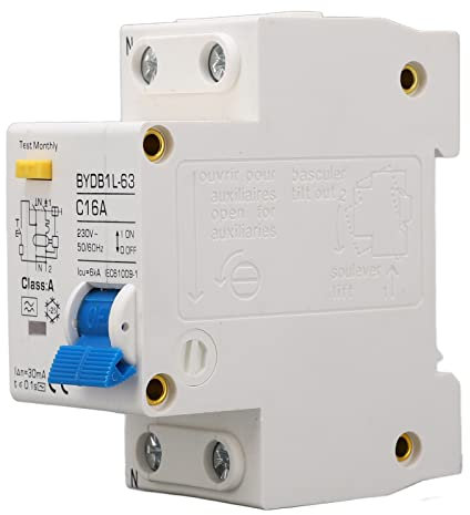 16A Einpol N 30mA Fehlerstromschutzschalter, fi schutzschalter, Reststromschutzschalter mit Leckageschutz