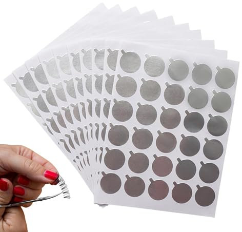 Foil Sticker for Lash Glue, Foil Stickers Eyelash Glue Holder, Glue Saver Foil Stickers, Effective and Hygienic Eyelash Extension Glue Pallet Pads for Multipurpose Makeup Tool Eyelash Glue Supplies