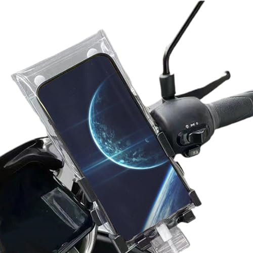 Handytasche Motorrad - Lenker Wasserdicht Klar Handytasche | Motorrad Handy wasserdichte Tasche | Motorrad Handy Halterung Ladeanschluss Telefon Regenschutz für Radsportbegeisterte