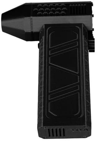 Jet Dry Mini -Gebläse, Hohe Härte Leistungsstarke Jet Dry Mini Blower Lüfter Schrittless Geschwindigkeitsteuerung Typ C Schnittstelle für Outdoor -Aktivitäten Tragbar (Gray) (Black)