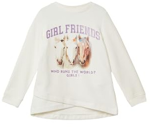 s.Oliver Sweatshirt mit überlappendem Saum und kuscheliger Innenseite