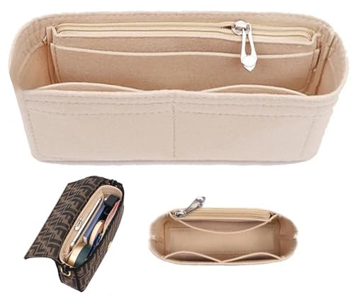 ZXJLWR Longchamp Tasche Damen Mini, 15x5x6,5cm Longchamp Mini Organizer, Taschenorganizer Klein mit Reißverschluss, Organizer Taschen Damen für Longchamp Kosmetik Aufbewahrung