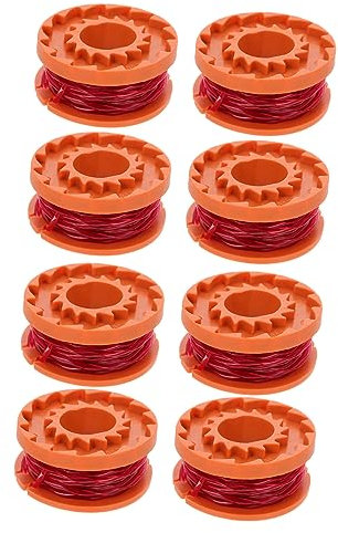 Milisten 8 Pezzi Bobina Prato Tosaerba Corda Tagliaerba Accessori Tosaerba Accessorio Tosaerba Parti Tosaerba Forniture Tosaerba Nylon Arancione