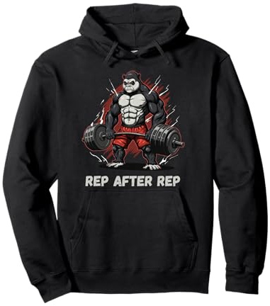 Anime Gorilla Pump Covers Gym Men Women Workout Pullover Hoodie