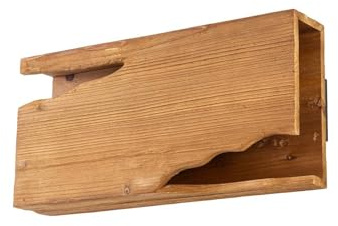 Lucande Wandleuchte, Wandlampe Innen Tarry (Landhaus Vintage Rustikal) aus Holz (2 flammig E14) - Wandleuchten Wandstrahler Wandbeleuchtung Schlafzimmer/Wohnzimmer Wohnzimmerleuchte