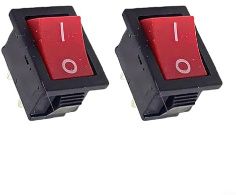 Crabop Interruttore di spegnimento motore per motosega G2500 per modelli da 25 CC, 26 CC, 38 CC, 45 CC, 52 CC, 58 CC, design compatto, facile installazione, nero (2 pezzi)