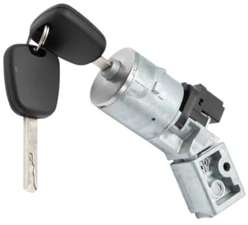 cylindre serrure voiture Compatible avec Peugeot pour 207 3008 307 308 5008 807 4162KF Serrure d'allumage de commutateur de verrouillage de direction avec 2 clés