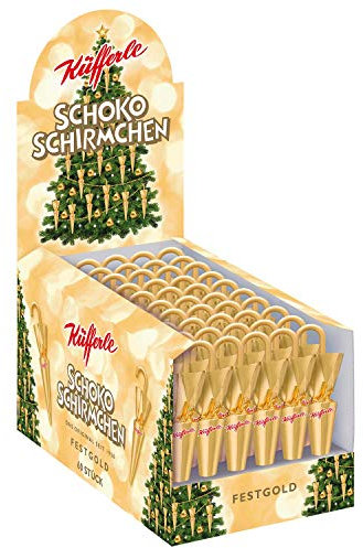 Küfferle Schokoschirmchen Festgold 810g (60 Stück)