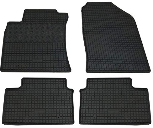 Gummi Fußmatten Set, 4teilig, Gummifußmatten Gummimatten Matten