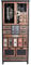 Hochkommode „Boston LOFT“ – Industrial Apothekerschrank | 20 Schubladen & Glastüren | Holz & Metall | Vitrine im Loft-Stil lof043 Palazzo Exklusiv