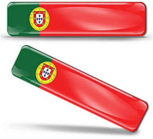 Biomar Labs Portugal Auto Flagge Aufkleber 3D Doming 2er Set F 17/2-ka