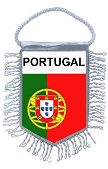 Akachafactory Fanion Mini Drapeau Pays Voiture Decoration Portugal Portugais