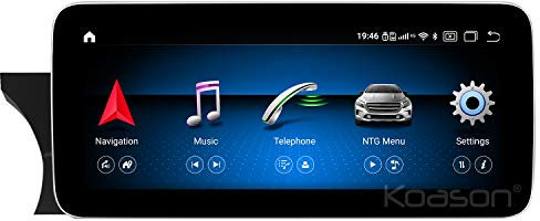 Koason Android 8Core 4+64GB 10.25 Zoll HD1920 Screen Upgrade Display Monitor 4G LTE Multimedia Player GPS Navigation CarPlay für Mercedes Benz C W204 (2011-2013) NTG4.5 4.7