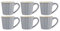 6er Set Becher, Tassen MYNTE French Grey grau für 250ml Steingut Ib Laursen