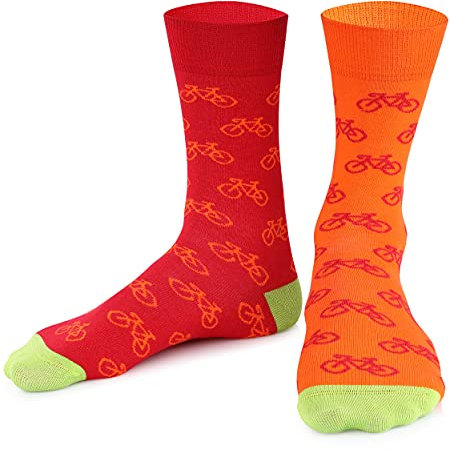 Nanushki unisex lustige verrückte Motiv Socken Fahrrad Radfahren (Sunride, 36-39, numeric_36)