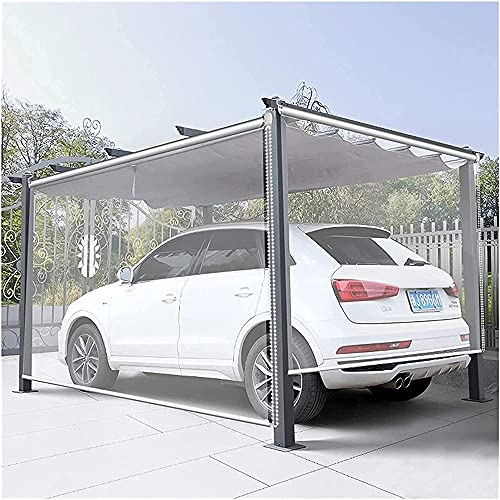 OUPAI Rollos Jalousien Rollos PVC Großer Wasserdichter Rollo Transparent für Außenfenster Pergola, PVC-Trennwände Aufrollen Jalousien,90/110/130/150/170cm Breit Alle Installationsteile enthalten