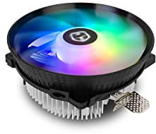 NOX Ventilador HUMMER H-123 -NXHUMMERH123PRO- Ventilador para CPU 120mm, función PMW, 9 aspas, rodamientos hidráulicos, iluminación LED RGB Rainbow, Negro