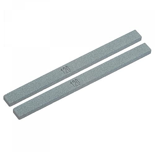 sourcing map 2Stk Schleifsteine 120 Grit Silizium Karbid Polieren Wetzstein Grün