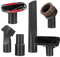QH-Shop Accesorios para Aspiradoras Universal, Kit de 6 Boquilla Aspiradora para Tapicería, Cepillo Aspiradora y Adaptador, Apto de Aspiradoras de Calibre de 32 mm y 35 mm