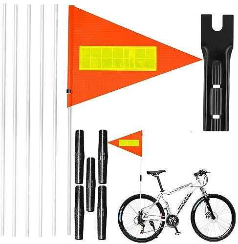 180cm Fahrradfahne Für Kinder, Fahrradwimpel Kinder, Fahrradwimpel Reflektierend, Fahne Fahrradanhänger, Fahrrad Wimpel Verstellbare Kinderfahrradfahne Kinder Sicherheitswimpel Für Fahrradanhänger