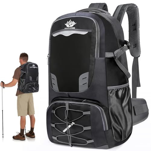 Aceshop 60L Wanderrucksack, leichte atmungsaktive Camping Rucksack für Männer und Frauen, wasserdicht, große Trekking-Rucksack für Klettern und Geschenke