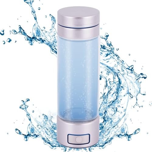 5000PPB Hydrogen Rich Water 3 in 1 Bottle Rich Hydrogen Water Generator 300ml Portable with SPE PEM Technology for Hydrogenated Water and Hydrogen Absorption(Nasal Cannula Not Included)
