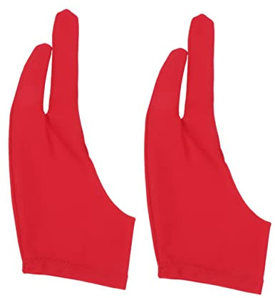 minkissy 2pcs Artist Two Finger Glove Drawing Glove for Sketch Artist Sketch Comfortable -friendly