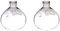 Fegtrty 2X Kaffee Siphon Zubehör -3/5Cup Hochwertige Glas Siphon Vakuum Kaffeemaschine Teile Ersetzen(D)