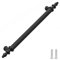Decoranddecor Vandon - Vintage Traditional Cabinet Pull Handles Country Style Classic - Solid Zinc (160mm, Matt Black)