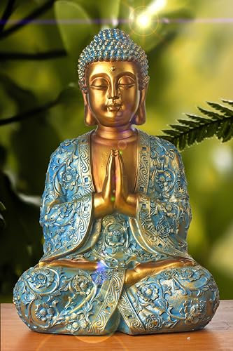 Schneemann-Versand Riesen Thai Buddha Budda 44 cm Mint wunderschöne Figur Statue Feng Shui sitzend