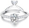 Krfy Ringe für Damen Silber 925 Versprechensring Silberringe Quadratischer CZ Verlobungsring Eternity 925 Silberring, Eheringe Verstellbare Ringe mit Offenem Finger Zirkonia Ringe für Damen Schmuck
