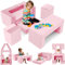 Gilire 2025 Neuestes Spielsofa | Spielsofa für Kinder | Kindersofa aus 7 Schaumstoff Bausteine, Flexibel Kombinierbare Kinder Couch Modulares Spielsofa zum Spielen, Kreativsein, Schlafen