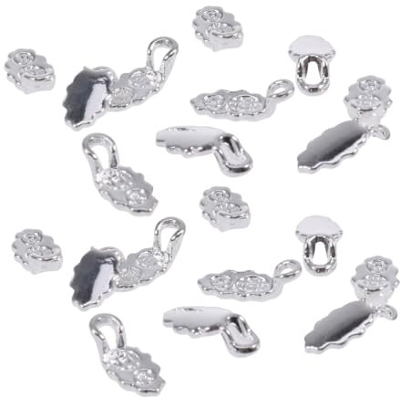 SEWACC 60 Pcs Earring Bails Pendants Glue on Bails DIY Accessories