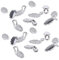 SEWACC 60 Pcs Earring Bails Pendants Glue on Bails DIY Accessories