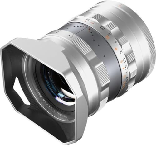THYPOCH Full-Frame Photography Lens Simera 28mm f1.4 for Fujifilm X Mount - Silver
