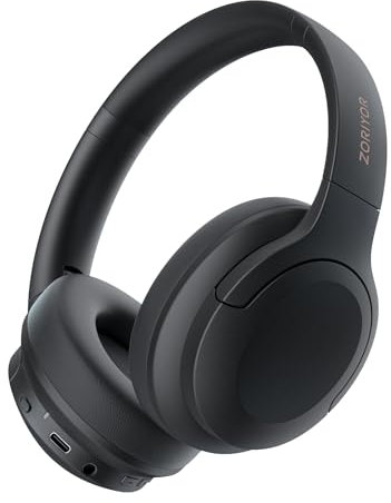 ZORIYOR Z1 Pro Auriculares Inalámbricos ANC Sonido HiFi, Auriculares Bluetooth 5.3 Autonomía de 70 Horas, Reducción de Ruido ENC para Llamadas IPX4 Diseño Ergonómico Negro