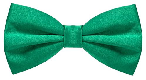 JEMYGINS Papillon da uomo disponibile in tinta unita, verde, M