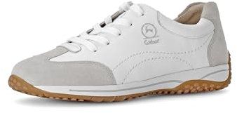 Gabor Damen Low-Top Sneaker, Frauen Halbschuhe,Moderate Mehrweite (G),Laufschuhe,Freizeit,sportlich,straßenschuhe,Weiss/White,38 EU / 5 UK