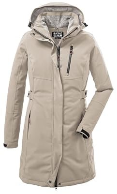 killtec Damen Funktionsparka/Parka mit abzippbarer Kapuze KOW 165 WMN PRK, hell taupe, 44, 37726-000