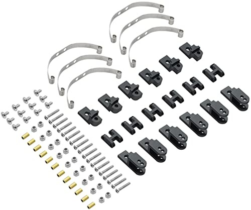 DIIOOMIEEU 1/16 Military-Truck Upgrade Chassis Frame Spring Suspension Shock Absorption Set for B36 B16 Q60 Q63 Q75 6x6
