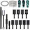 SIUSIO 15Pcs Nail Magnet Tool Set Cat Eye Gel Nail Polish Magnet Wand Magnetic Nail Polish Cat Eye Magnet for Nails Cat Eye Magnets Sticks Nail Design Tools Nail Art Accessories