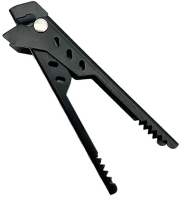 YWJLQH Hot Plate Gripper Pizza Pan Retriever Anti Scalding Cookware Camping Pot Tong Clip for Home Barbecue Picnic BBQ Outdoor, Black