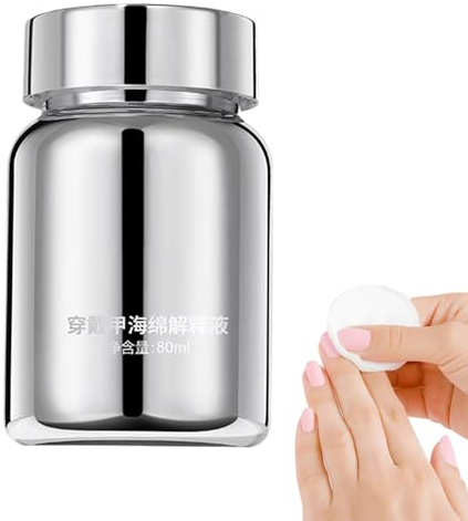 Qkbuza Nagelkleber Entferner | 80ml Künstliche Nägel Entferner Für Fingernägel,Hautfreundliche Flüssigkeit Zum Lösen Künstlicher Fingernägel Für Unterwegs Schule Geschäftsreisen Und Zuhause