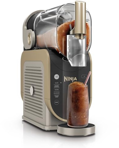 Ninja SLUSHi, Macchina Granite e Bevande Ghiacciate, Pietra Oro | Frozen Cocktail, Frappé, Milkshake e Succhi, Senza Bisogno di Ghiaccio, Technologia WhisperChill, Grande Capienza 1,9L