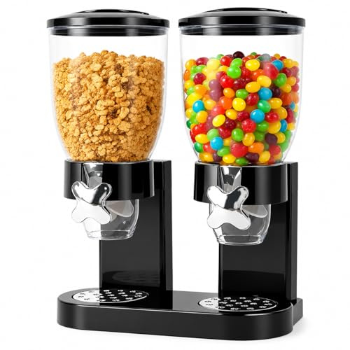 SangWeinarfa Cereal Dispenser Countertop 2L 2er Pack, Luftdichter Müslispender für die Organisation des Küchenvorratsraums, Ideal für Süßigkeiten, Müsli, Reis, Nüsse, Bohnen, Kaffebohnen