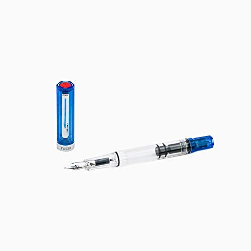Twsbi Eco Trans Blue Nib M - Fountain Pen Transparent BLUE