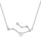 VIKI LYNN Women 925 Sterling Silver Created Opal Gemini Zodiac Necklace Star Sign Jewellery for women
