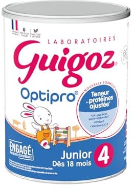 GUIGOZ OPTIPRO Junior 4 Lait de croissance en poudre dès 18 mois - Boîte de 900g