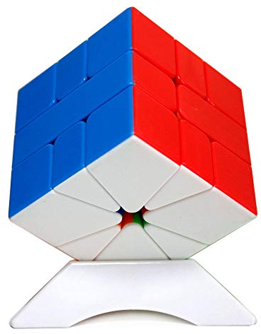 FunnyGoo MoYu MoFangJiaoShi Cubing Klassenzimmer Meilong SQ1 Magic Cube unregelmäßiges Puzzle Cube Twist Toy mit einem Würfelständer Stickerless